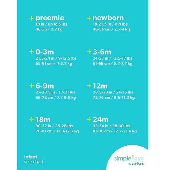 NWT Carter’s Simple Joys 4 Pack Fleece Pants - Picture 4 of 4